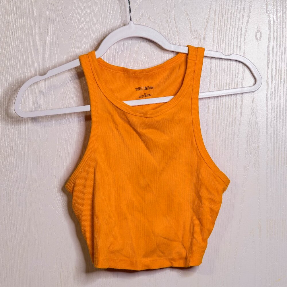 CLEARANCE Wild Fable Bright Orange Crop Top Tank - Size Medium
